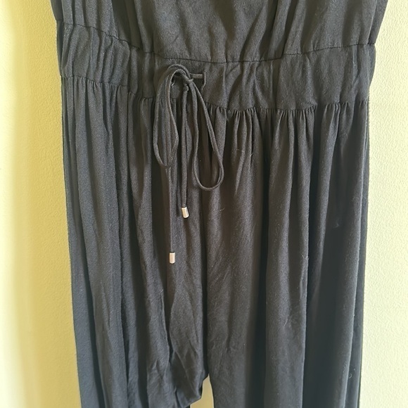 Haute Hippie Strapless Black Jumpsuit Harem Pants - Picture 3 of 9